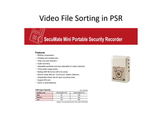 Video File Sorting in PSR
 