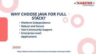 Full Stack Java Workshop: Build Real-World Apps | PPTX