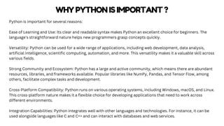 Python course in Mohali. Join now . Enhance your skill with us . | PPT