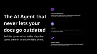 AI that updates docs when you ship code - DeepDocs | PPTX