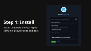 AI that updates docs when you ship code - DeepDocs | PPTX