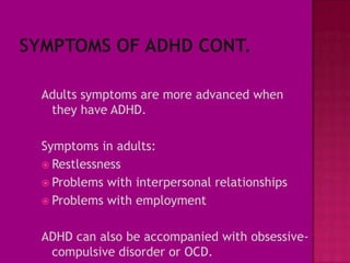 Add Symptoms In Adults
