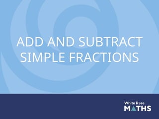 Add and subtract unlike fractions PPT.pptx