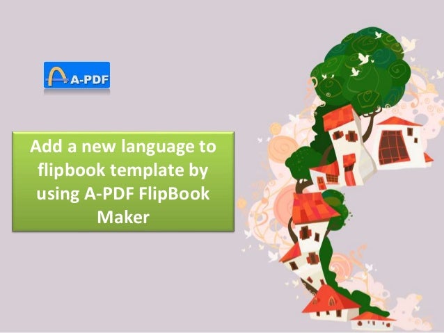 add a new language to flipbook template by using a pdf flipbook template