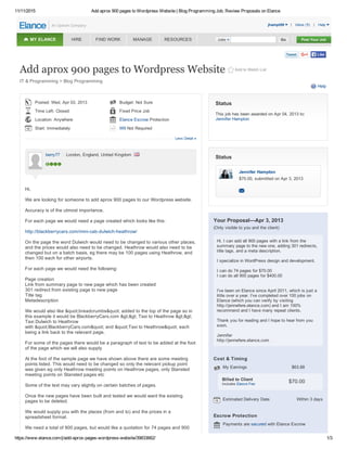 Add aprox 900 pages to wordpress website   blog programming job