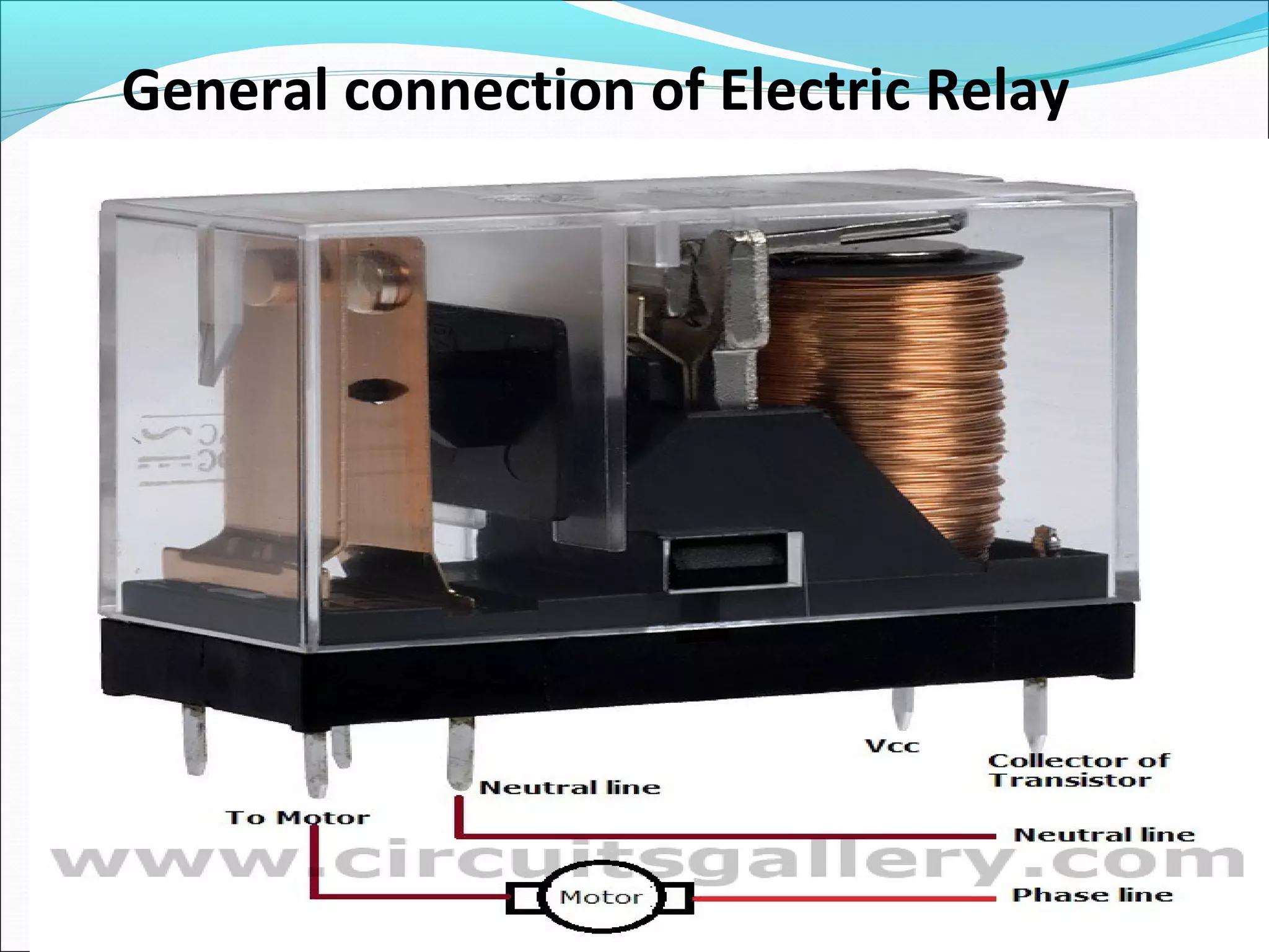 General connection of Electric Relay
 