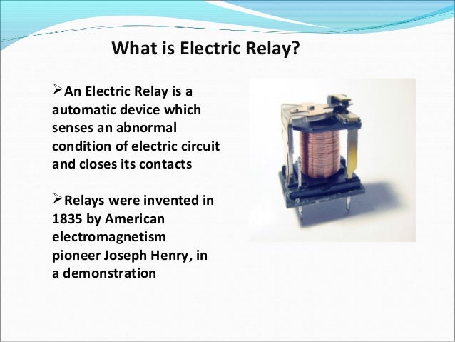 What is an electromagnetic relay?