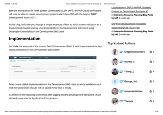 Add a validation to a Custom Field via Developer | PDF