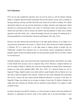 ICT for Development in Rural India | PDF