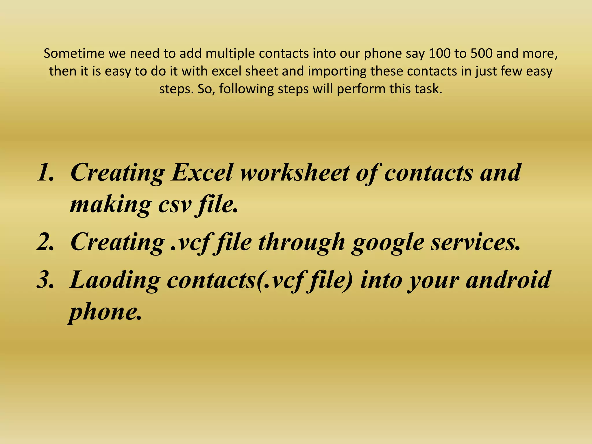 Add Contacts PPTX Add contacts pptx