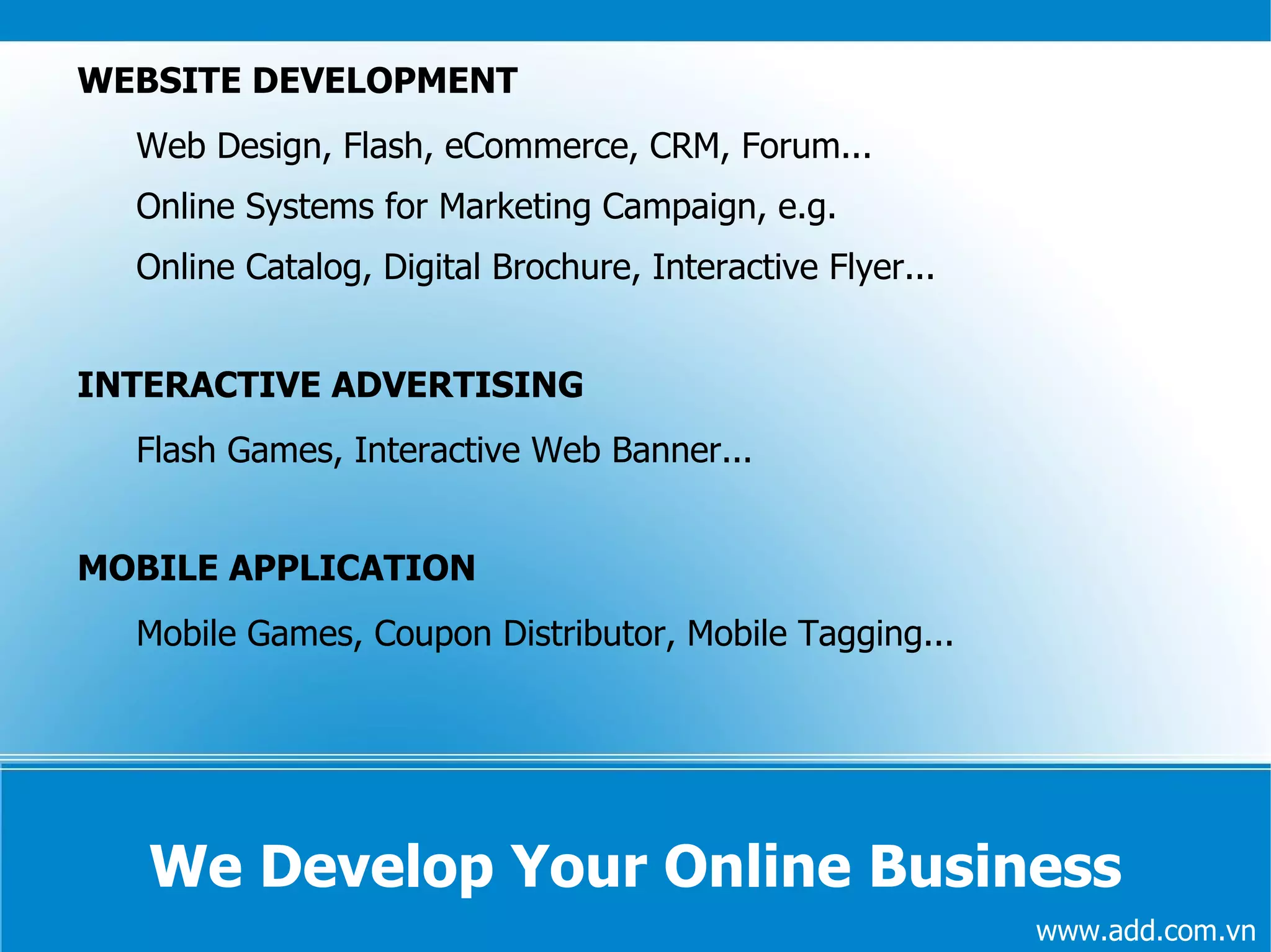 Never settling for a mediocre solution www.add.com.vn 