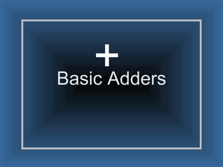 Basic Adders + 