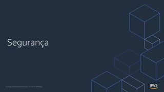 Segurança
© 2020, Amazon Web Services, Inc. or its Affiliates.
 