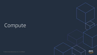 Compute
© 2020, Amazon Web Services, Inc. or its Affiliates.
 