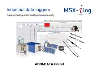 Industrial data loggers
Data recording and visualisation made easy
ADDI-DATA GmbH
 