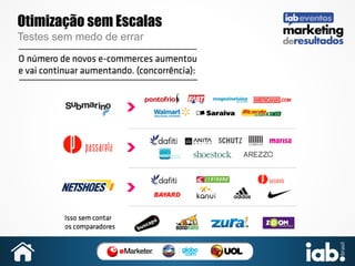 Otimização sem Escalas
Testes sem medo de errar

 