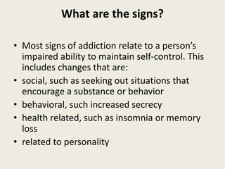 Addiction | PPTX