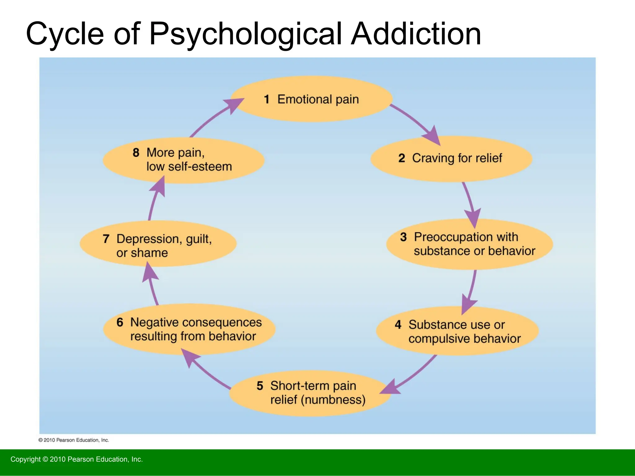 Cycle of Psychological Addiction
Copyright © 2010 Pearson Education, Inc.
 