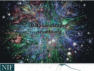 Data LandscapesData Landscapes
neuinfo.orgneuinfo.org
Anita Bandrowski, Ph. D.
University of California, San
Diego
 