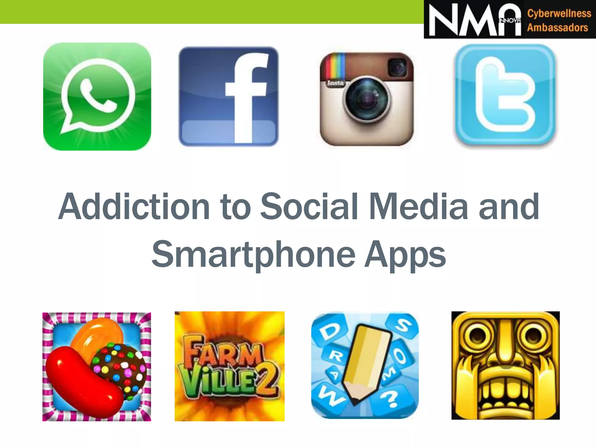 Addiction to Social Media and
Smartphone Apps
 