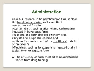Addictive and psychotropic drugs | PPTX - Including Psychoactive Substance Use
