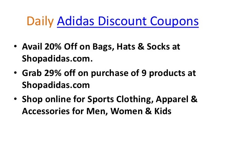 Adidas Discount Coupons