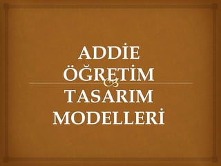 Addi̇e sunumum