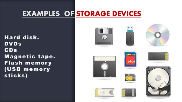 INPUT OUTPUT AND STORAGE DEVICES | PPTX | Data Storage and Warehousing ...
