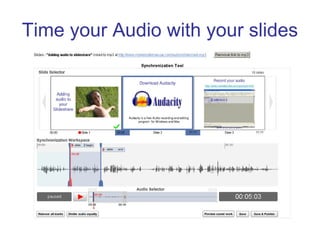 Time your Audio with your slides
