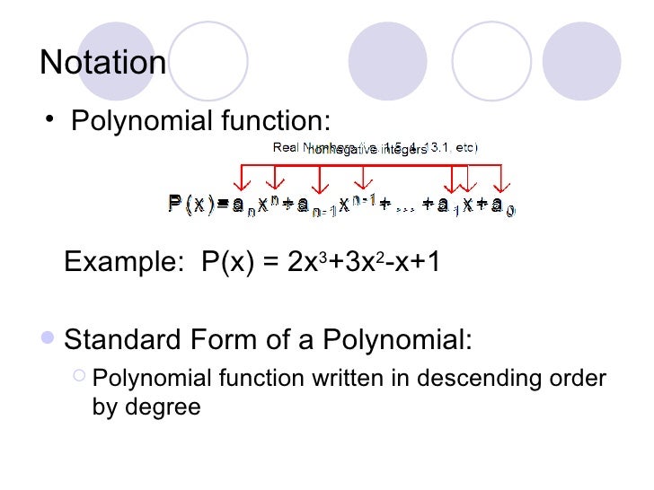 polynomial function in standard form look bookeyes co polynomial function form