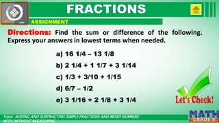 Math 6 Grade 6 1st Quarter Lesson 1 | PPTX