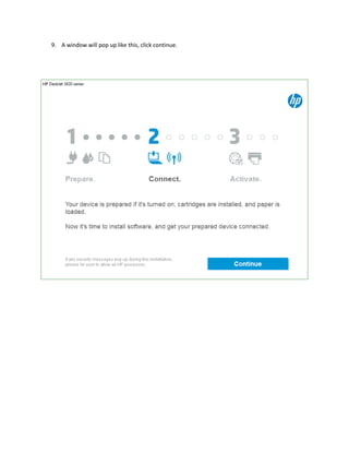 9. A window will pop up like this, click continue.
 