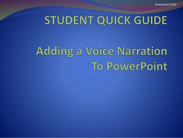 How to add audio to powerpoint for all slides picture