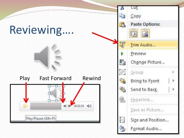 Adding audio narration to powerpoint presentation picture