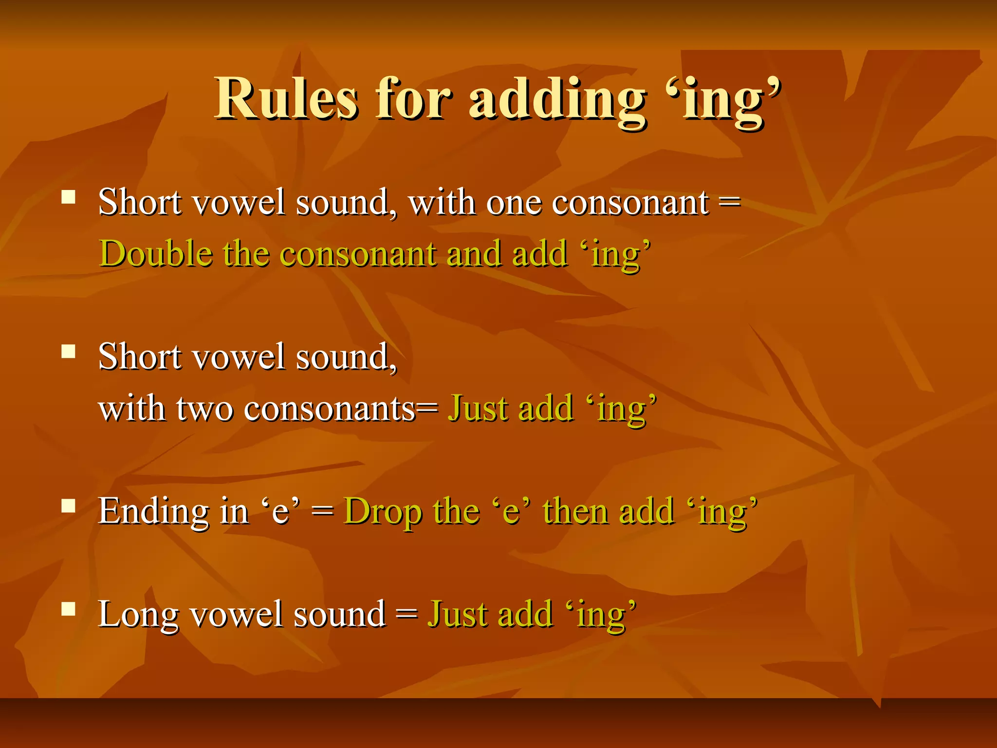 Adding ing | PPT
