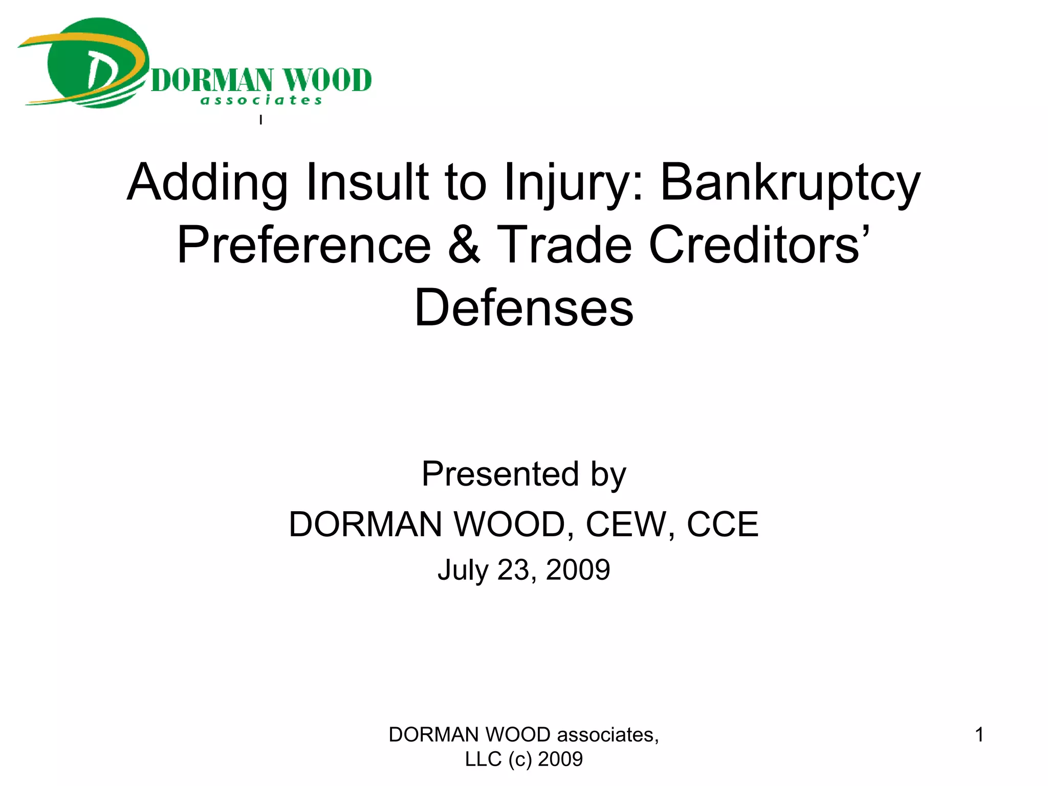 Adding insult to injury ppt