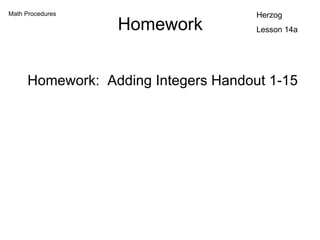 Adding Integers Ppt | PPT