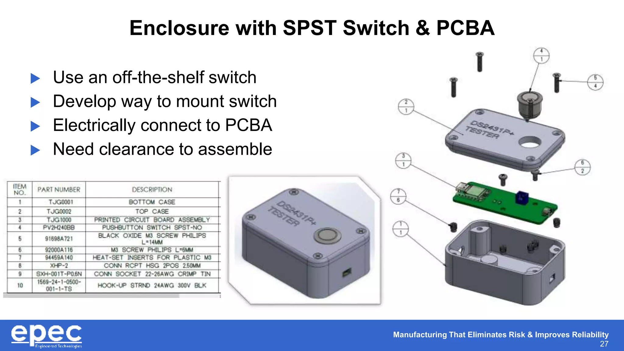 Adding Keypads and Cables to Your Injection-Molded Enclosure | PPTX
