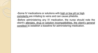 Adding medications to an intravenous fluid container.pptx