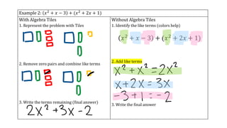 Adding polynomials examples | PPT