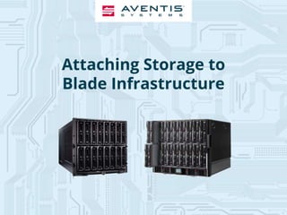 Attaching Storage to
Blade Infrastructure
 