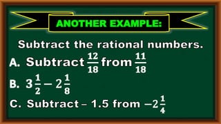Adding & subtracting rational numbers | PPTX