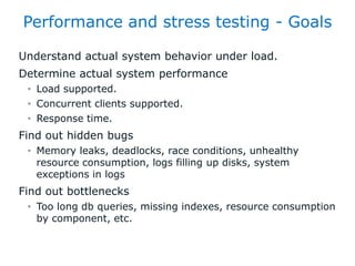 Adding Value in the Cloud with Performance Test | PPT