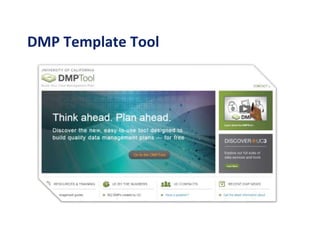 DMP Template Tool
 