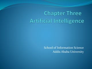School of Information Science
Addis Ababa University
 