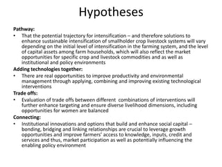 Sustainable intensification of crop-livestock systems to improve food security and farm income diversification in the Ethiopian highlands: Project Design Workshop—Project Outline and concepts