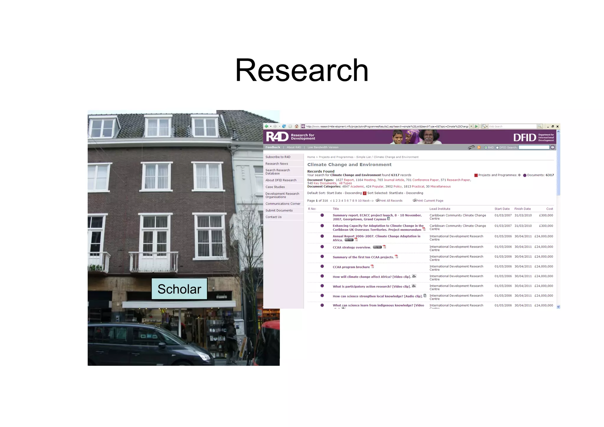 Research for Development explained: DFID's approach to research dissemination