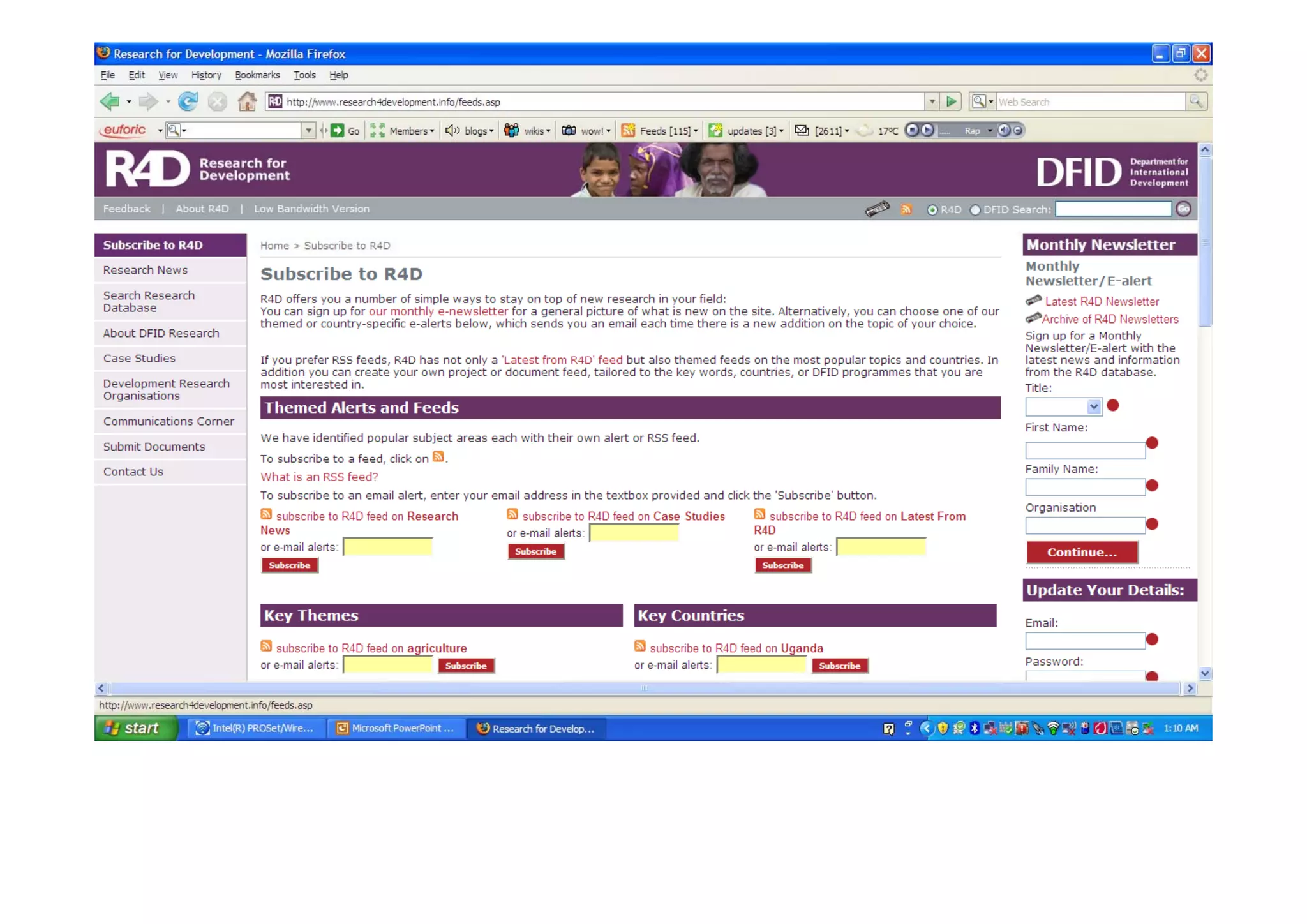 Research for Development explained: DFID's approach to research dissemination