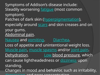 Addison's disease.pptx................... | PPTX