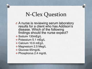 Addison’s disease final ppt | PPTX